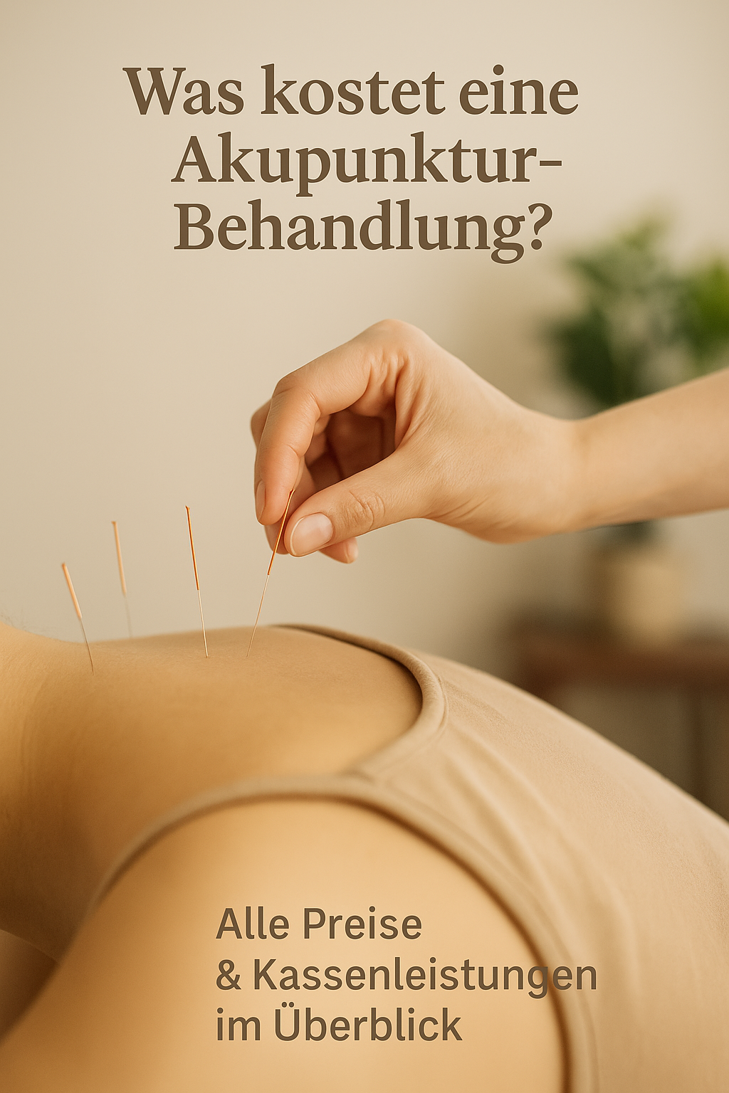 Was kostet eine Akupunktur-Behandlung? | Preise & Kassenüberblick 2025