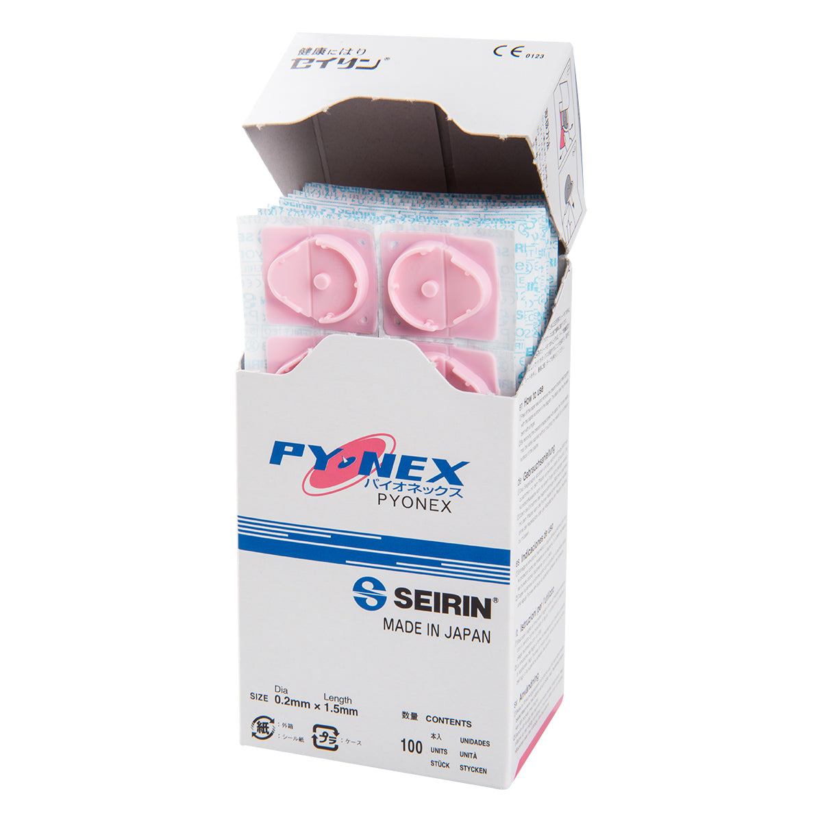 Akupunkturdauernadel SEIRIN® New PYONEX 100 Stk. 0,20 x 1,50 mm