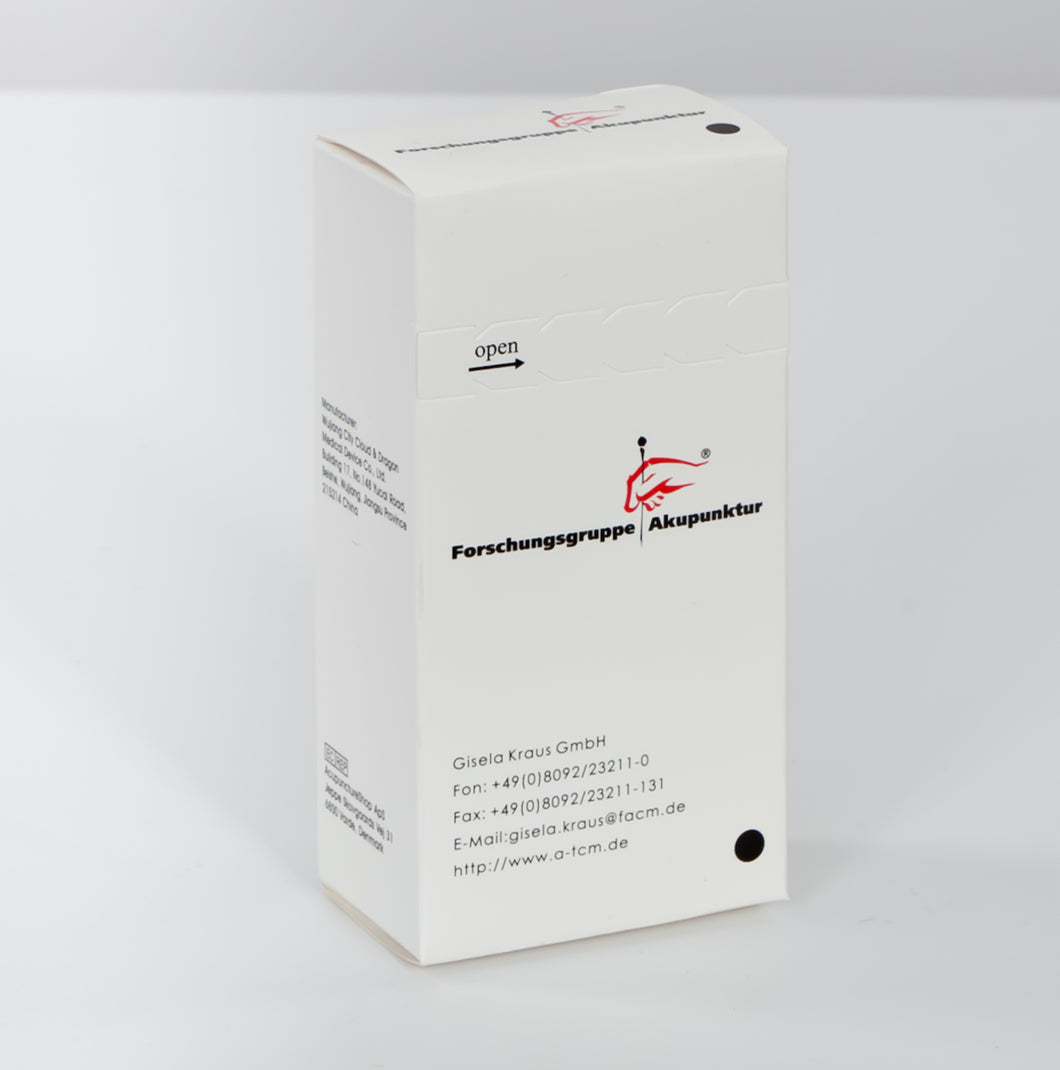 0,35x50mm Kupferwendelgriff-Akupunkturnadelverpackung der Forschungsgruppe Akupunktur (Inhalt: 100 Akupunkturnadeln)